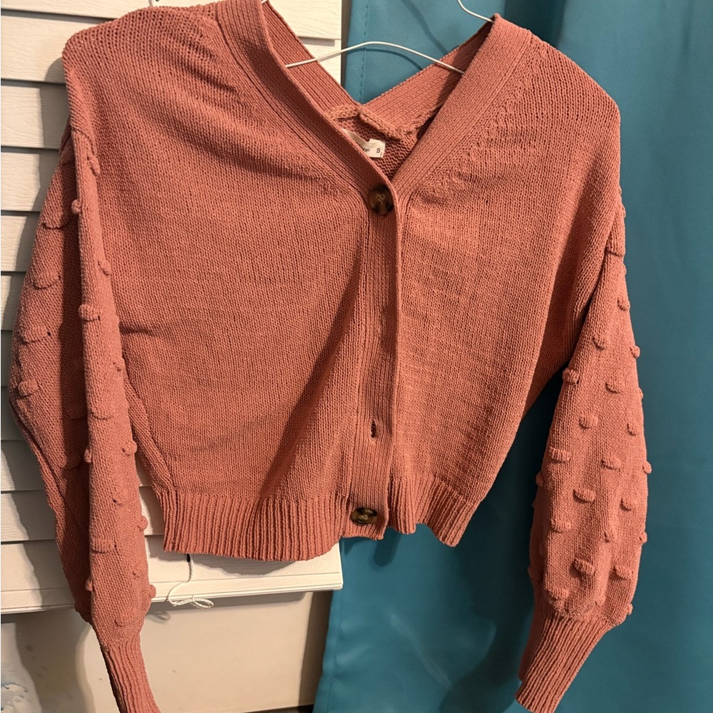 Moon + Madison 🌙 Button-Up Cardigan in Dusty Rose